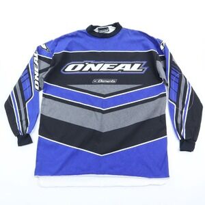 Vintage Size XL 90s O'Neal Racing Elements Motocross Long Sleeve Bike Shirt
